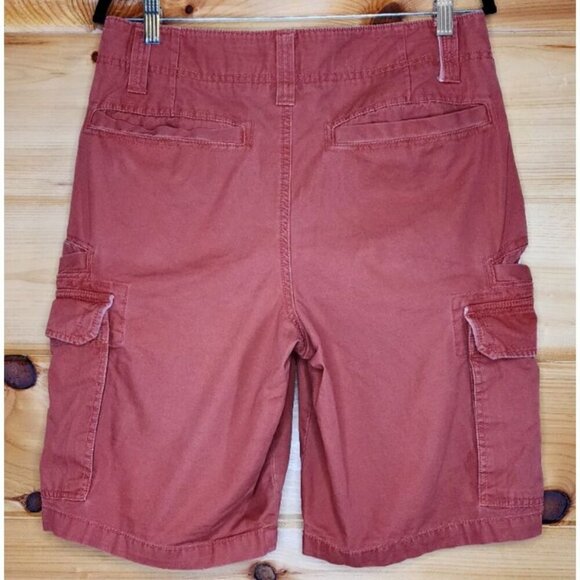 Men's Red Camel 8 Pocket Cargo Shorts, Size 31, Color Burnt Orange - Picture 7 of 16